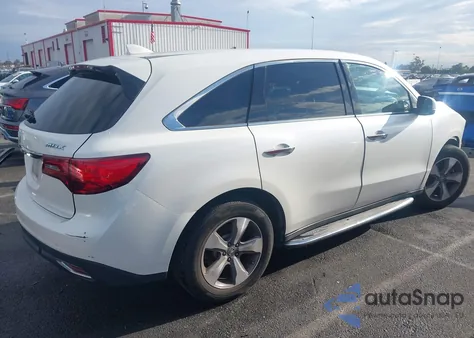 2014 Acura Mdx from USA, damaged, VIN 5FRYD3H29EB014372